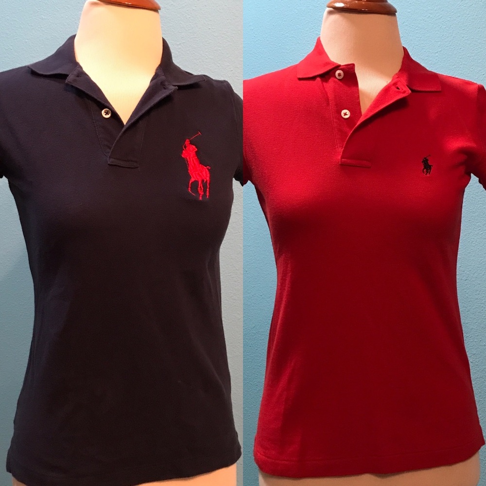 Lot of (2) Cornell University Ralph Lauren Polos